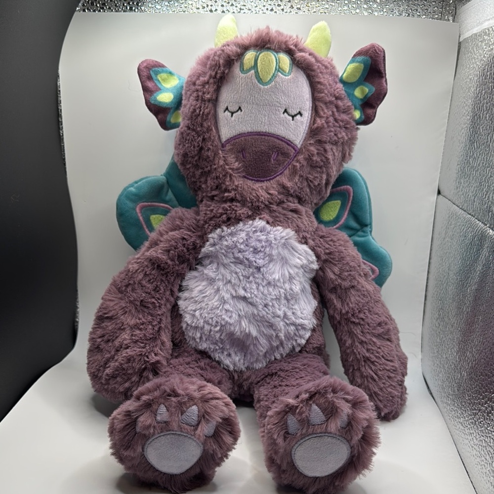 Slumberkins Limited Edition Halloween Peacock Dragon.